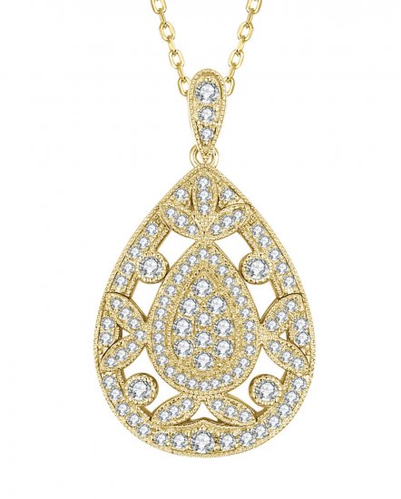 PEAR STYLE DIAMOND PENDANT (TP2210)
